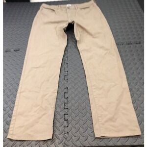 Flint and Tinder Straight Fit Pants Mens 36x32 Khaki Tan Cotton Stretch Chino